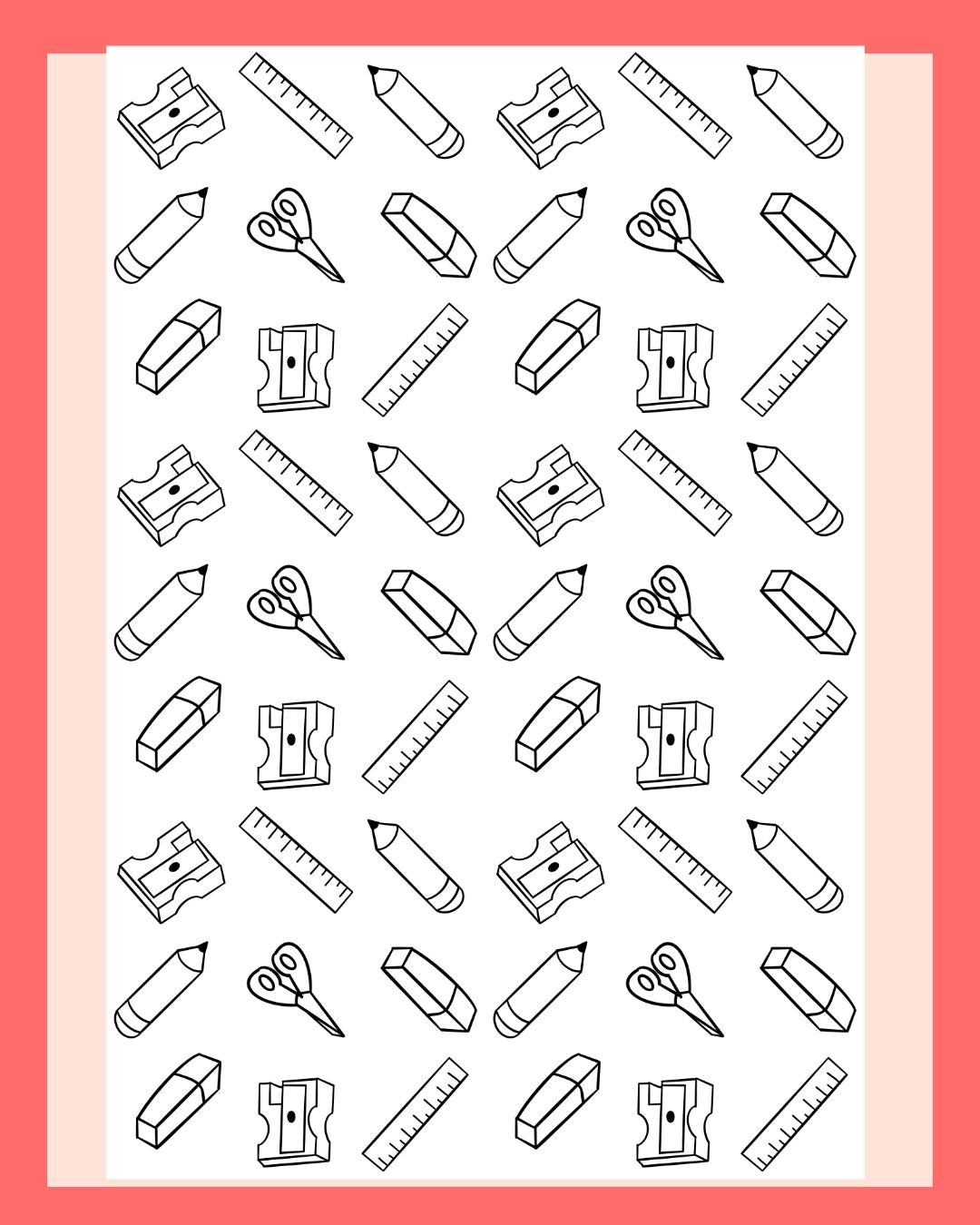 Back To School Seamless Pattern