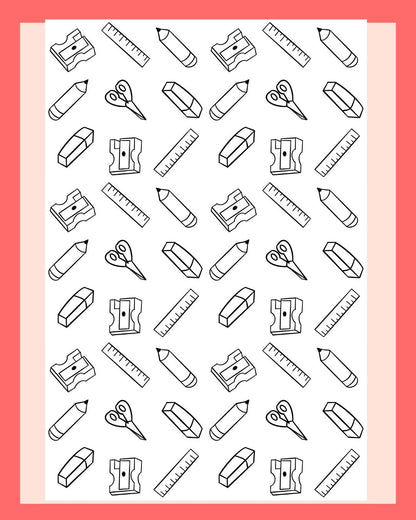 Back To School Seamless Pattern