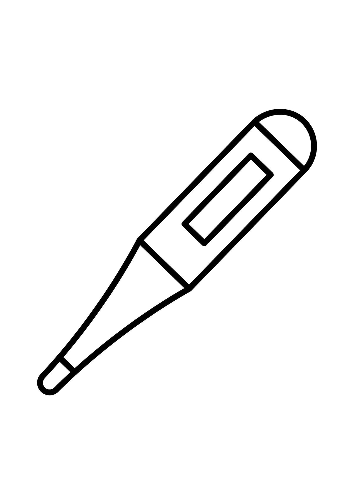 thermometer colouring page