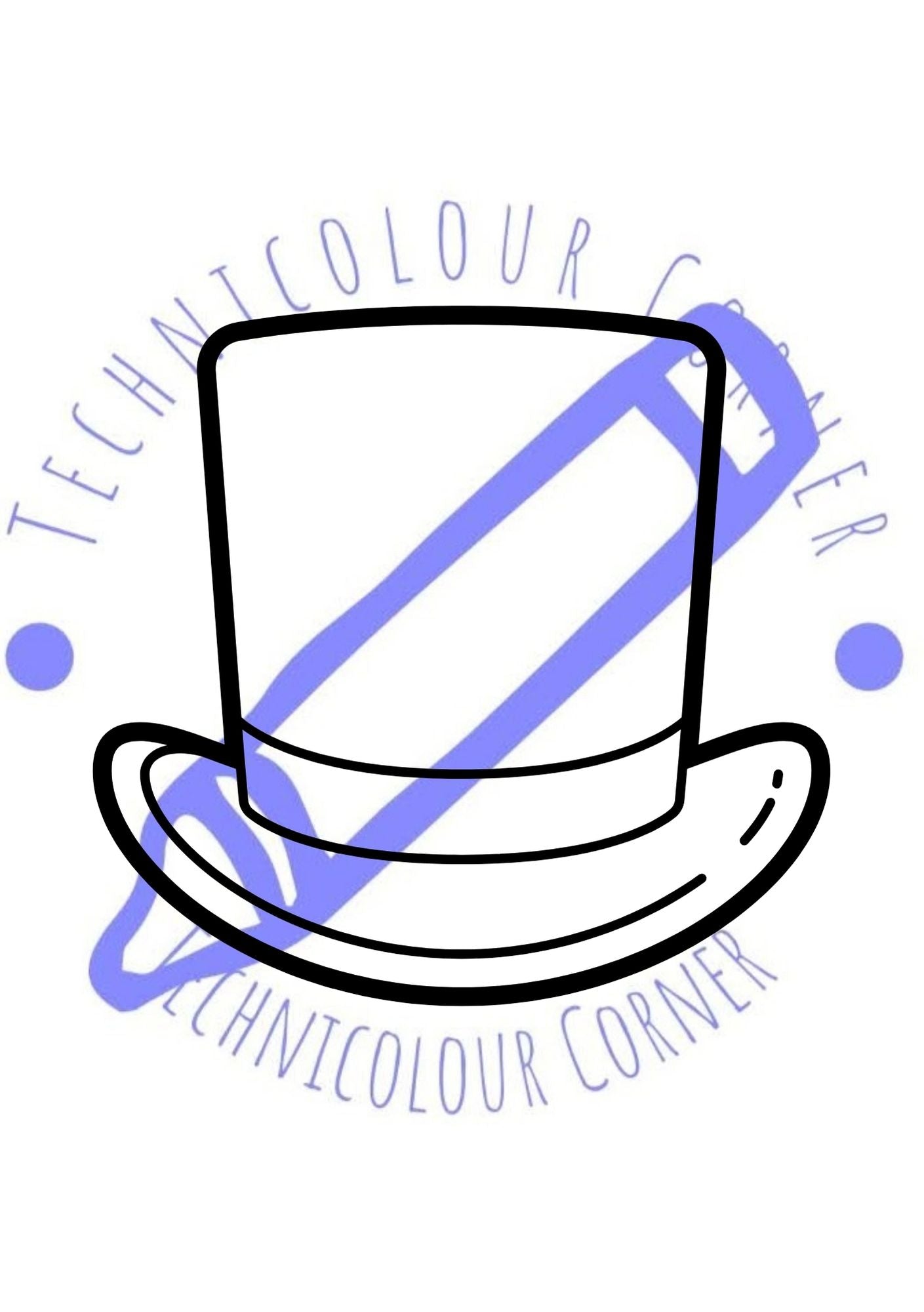 top hat colouring page