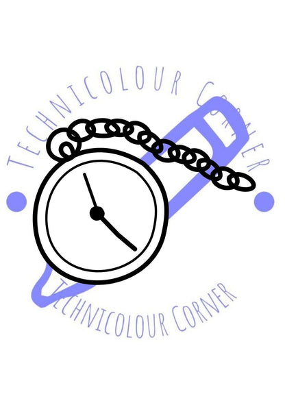 pocket watch colouring page